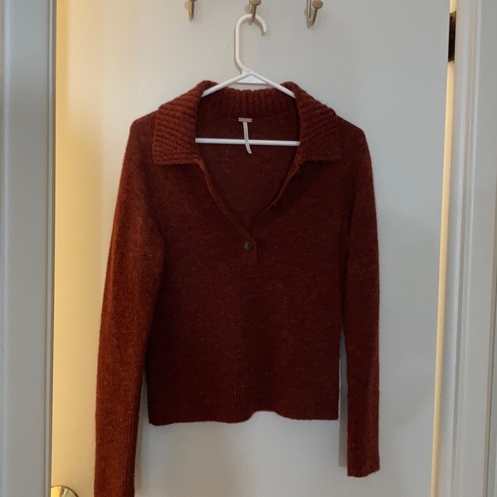 Free People Henley Style Sweater